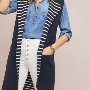 Anthropologie Moth Longline Sweater vest